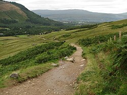 Sendas recorridas por motoristas cerca del Ben Nevis