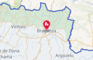 Mapa detallado del distrito de Braganza