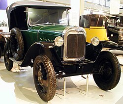 Vehículo Opel Laubfrosch fabricado en 1924