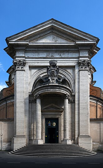 Vista general exterior de la Iglesia de Sant'Andrea al Quirinale