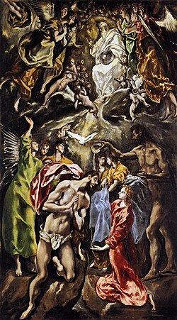 Bautismo de Cristo de El Greco
