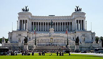 Vista general del Vittoriano en Roma