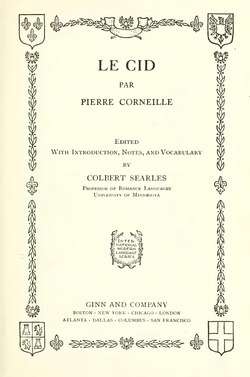 Edición de 1912 de la obra El Cid