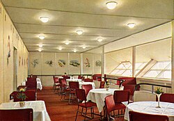 Comedor interior del LZ 129 Hindenburg