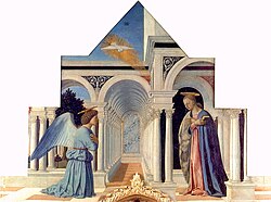 Anunciación del Políptico de San Antonio en Perugia