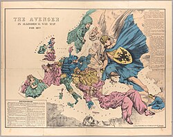Mapa alegórico de la crisis de 1877
