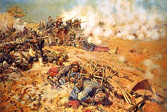 Escena de la batalla de Mars-la-Tour