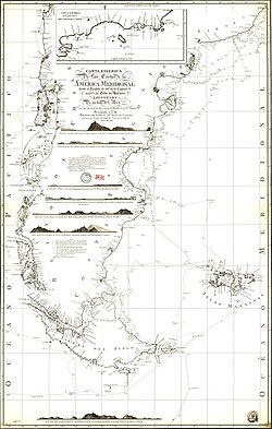 Carta esférica de las costas de la América meridional