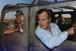 El presidente Bush y el general Norman Schwarzkopf