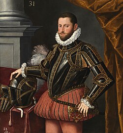 Retrato del Archiduque Diego Ernesto de Austria por Alonso Sánchez Coello, c. 1580