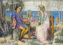 Fernando y Miranda en La tempestad