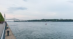 El Río San Lorenzo a su paso por Montreal