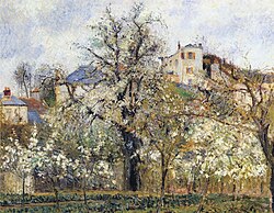 Primavera, ciruelos en flor, Pontoise