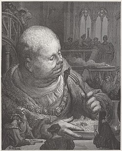 Ilustración de Gustave Doré que representa a Gargantúa