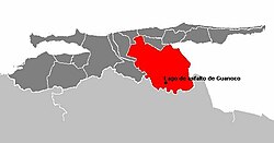 Mapa detallado del municipio Benítez