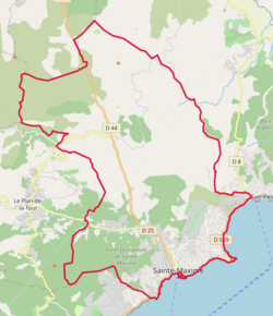 Entorno geográfico de Sainte-Maxime