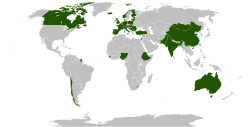 Mapa geográfico enfocado en normativas y excepciones culturales.