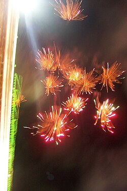 Fuegos artificiales en Atlixco, México
