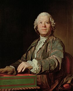 Retrato de Christoph Willibald Gluck pintado por Joseph Duplessis en 1775