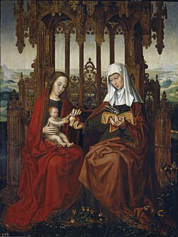 Santa Ana, el Niño Jesús y la Virgen, c. 1528, conservado en el Museo del Prado.