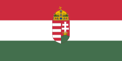 Bandera de Hungría en 1940.