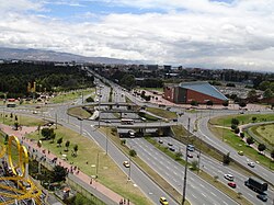 Avenida 68 con Calle 63 cerca del Parque Salitre Mágico