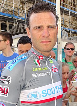 Alessandro Petacchi en una competición ciclista