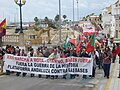 Protesta contra la base