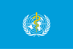 Bandera oficial de la Organización Mundial de la Salud