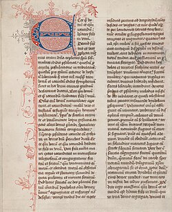 Manuscrito antiguo de la Imitación de Cristo publicado en 1475