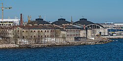 Hangares imperiales en el puerto de Tallin