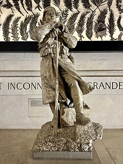 Monumento y placa conmemorativa de la Gran Guerra