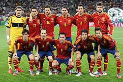 Once inicial de la selección española