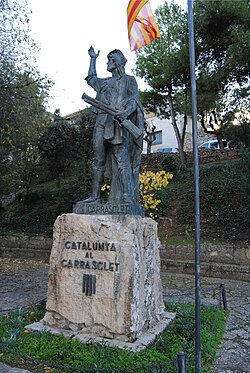 Estatua de Pere Joan Barceló en Capçanes