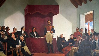 Representación relacionada con el Congreso de Angostura