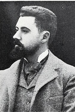 Fotografía de un joven Santiago Alba alrededor de 1900