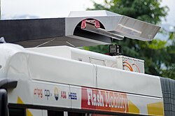Sistema de transferencia de energía TOSA en una parada