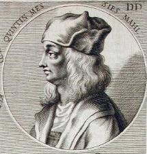 Grabado histórico de Quinten Massys realizado por Joachim von Sandrart.