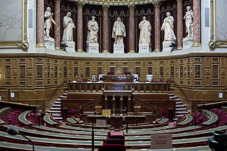 Vista general del Senado de Francia