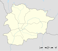 Mapa de localización de Andorra la Vieja