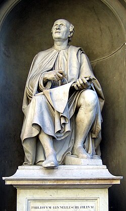 Escultura y representación de Filippo Brunelleschi