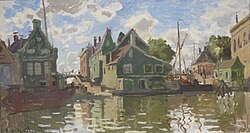 Canal à Zaandam, de Claude Monet (1871)