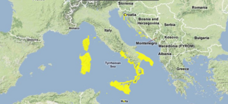 Representación cartográfica de la ecorregión