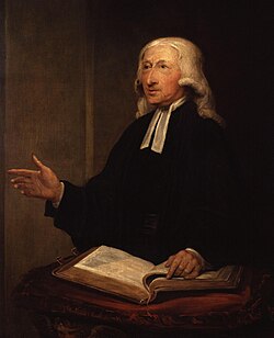 Retrato de John Wesley, líder metodista.