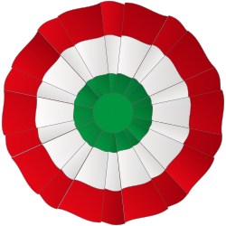 Escarapela tricolor italiana