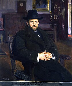 Retrato de Pío Baroja por Sorolla