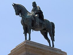 Estatua ecuestre de Giuseppe Garibaldi en el Janículo