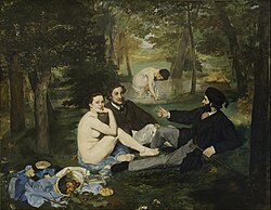 Édouard Manet, Almuerzo sobre la hierba, 1863, Museo de Orsay