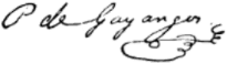 Firma de Pascual de Gayangos