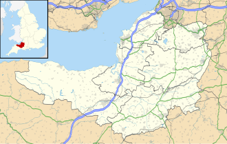 Mapa de localización de Bath en Somerset